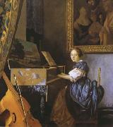 Young Woman Seated at a Virginal (mk08)